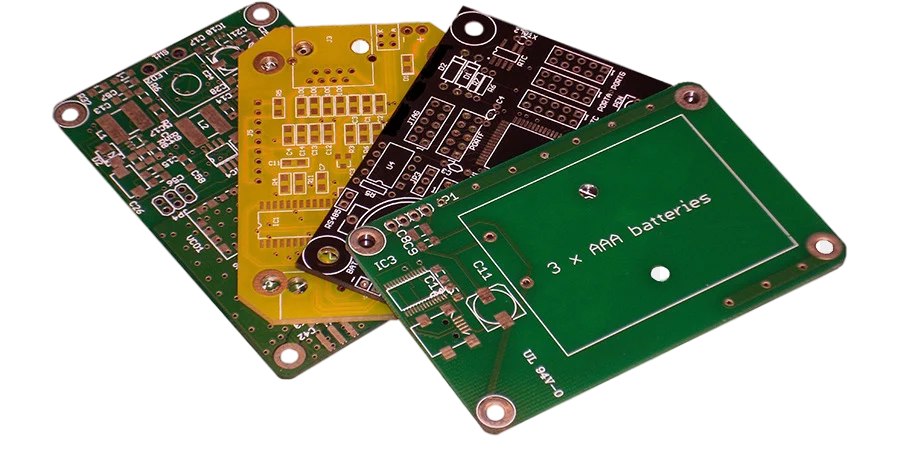 各种颜色的PCB电路板